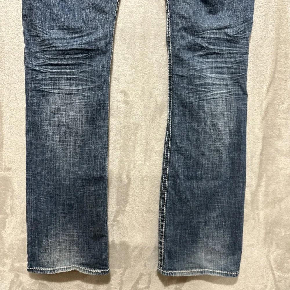 Hydraulic Premium Denim Jeans Women's‎ 10 Blue Slim Bootcut Low Rise Whiskering